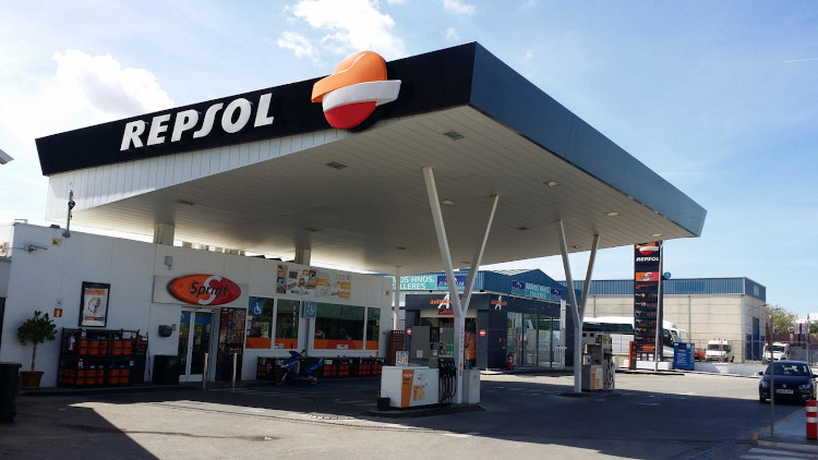 Estacion de servicio de Repsol