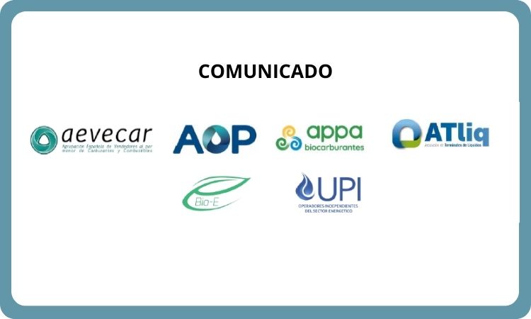 COMUNICADO Aevecar, AOP, APPA, ATliq, Bio-e y UPI