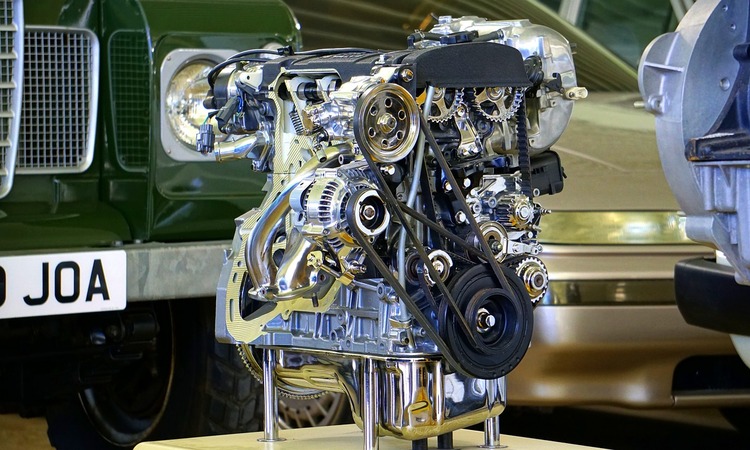 Motor de combustión de exposición