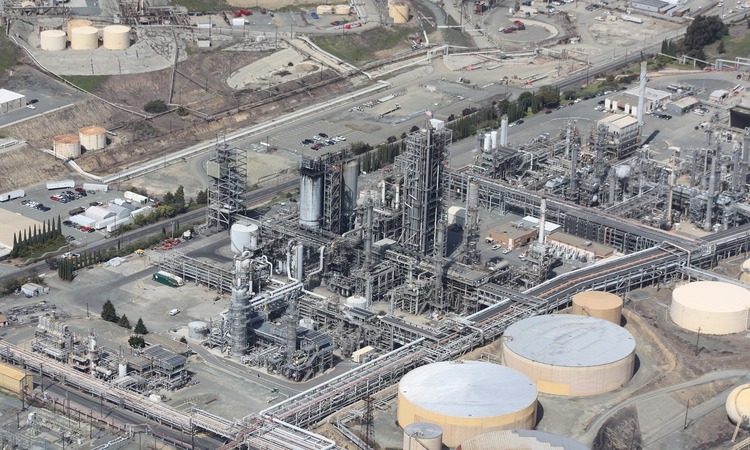 Refinería de Petróleo en vista aérea