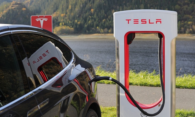 Tesla repostando