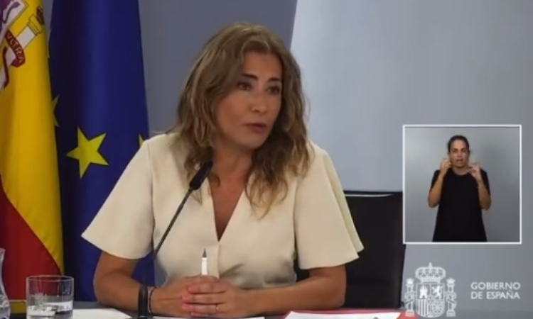 La ministra de Transportes, Movilidad y Agenda Urbana, Raquel Sánchez