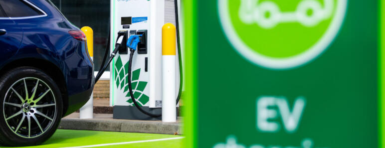 Punto de recarga eléctrica de BP
